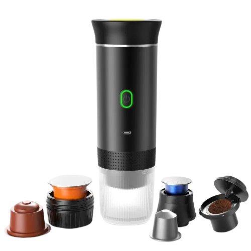 Authentic Portable Wireless Espresso Coffee Maker 3-in-1 Hot & Cold Coffee Machine (Customizable) | Bross’s Vault