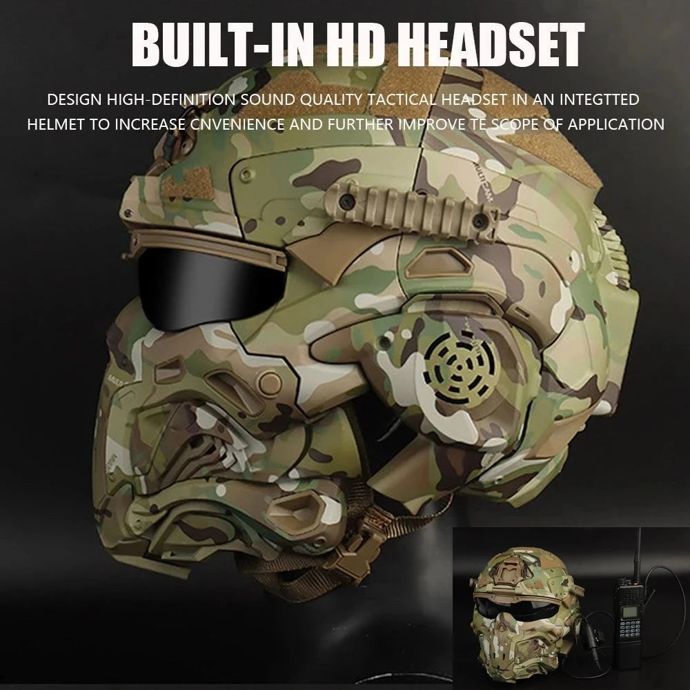 Military Titanium Smart Assault Helmet (Built-In Tech) | Bross's Vault