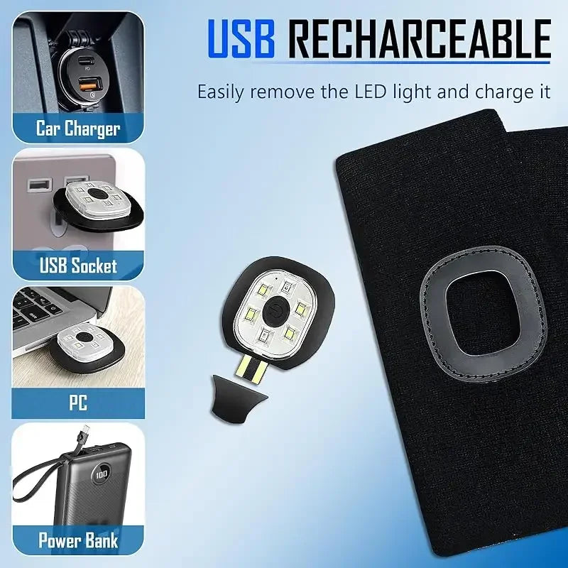 Urban LED Flashlight Beanie (Multiple Colors) | Bross's Vault