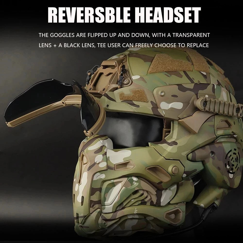 Military Titanium Smart Assault Helmet (Built-In Tech) | Bross's Vault