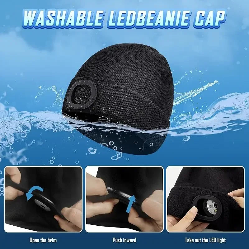 Urban LED Flashlight Beanie (Multiple Colors) | Bross's Vault