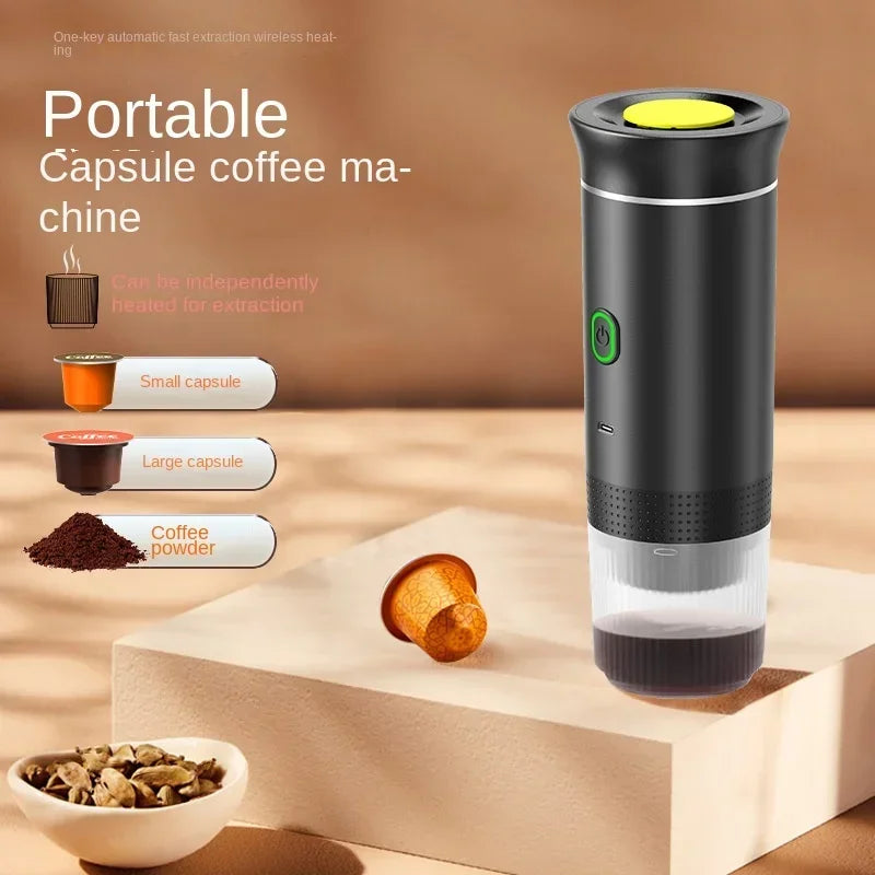 Authentic Portable Wireless Espresso Coffee Maker 3-in-1 Hot & Cold Coffee Machine (Customizable) | Bross’s Vault