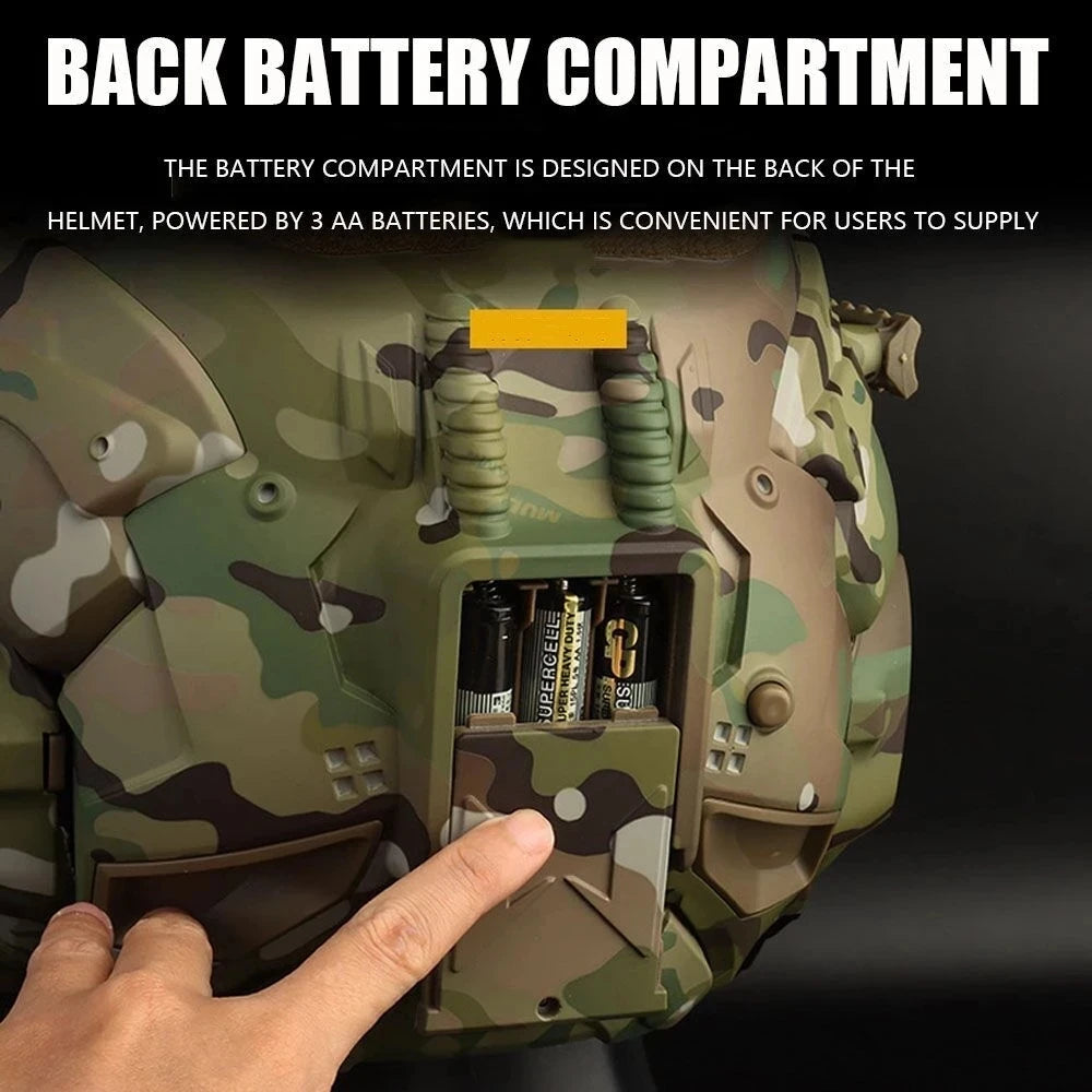 Military Titanium Smart Assault Helmet (Built-In Tech) | Bross's Vault