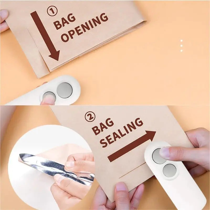 Mini Heat Sealer – Portable Handheld Bag Sealing Machine for Chips, Snacks & Plastic Packaging | Bross’s Vault