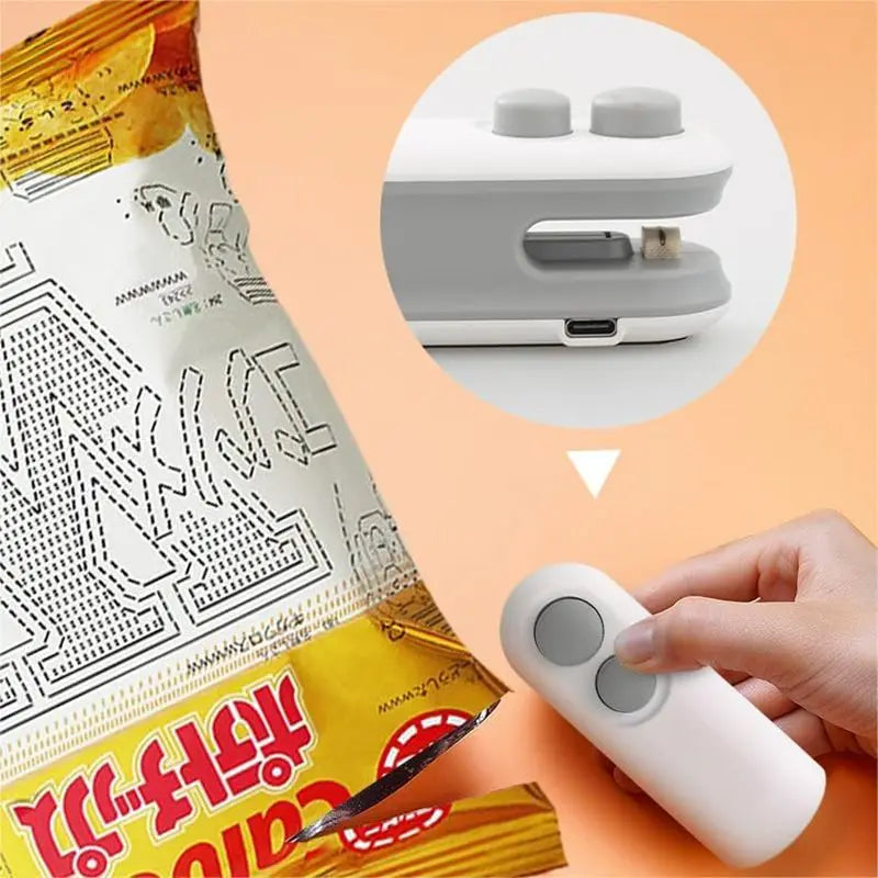 Mini Heat Sealer – Portable Handheld Bag Sealing Machine for Chips, Snacks & Plastic Packaging | Bross’s Vault