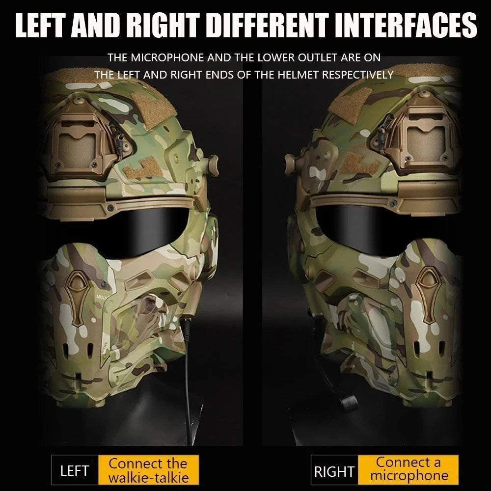 Military Titanium Smart Assault Helmet (Built-In Tech) | Bross's Vault