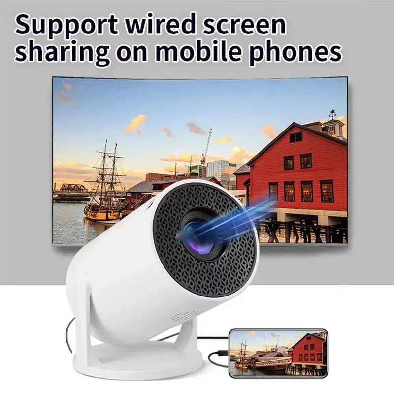 1080P Portable Projector – 270° Adjustable Angle, HDMI/USB Support, Built-In Speaker, Compatible with Phone, Laptop & TV Box | Bross’s Vault
