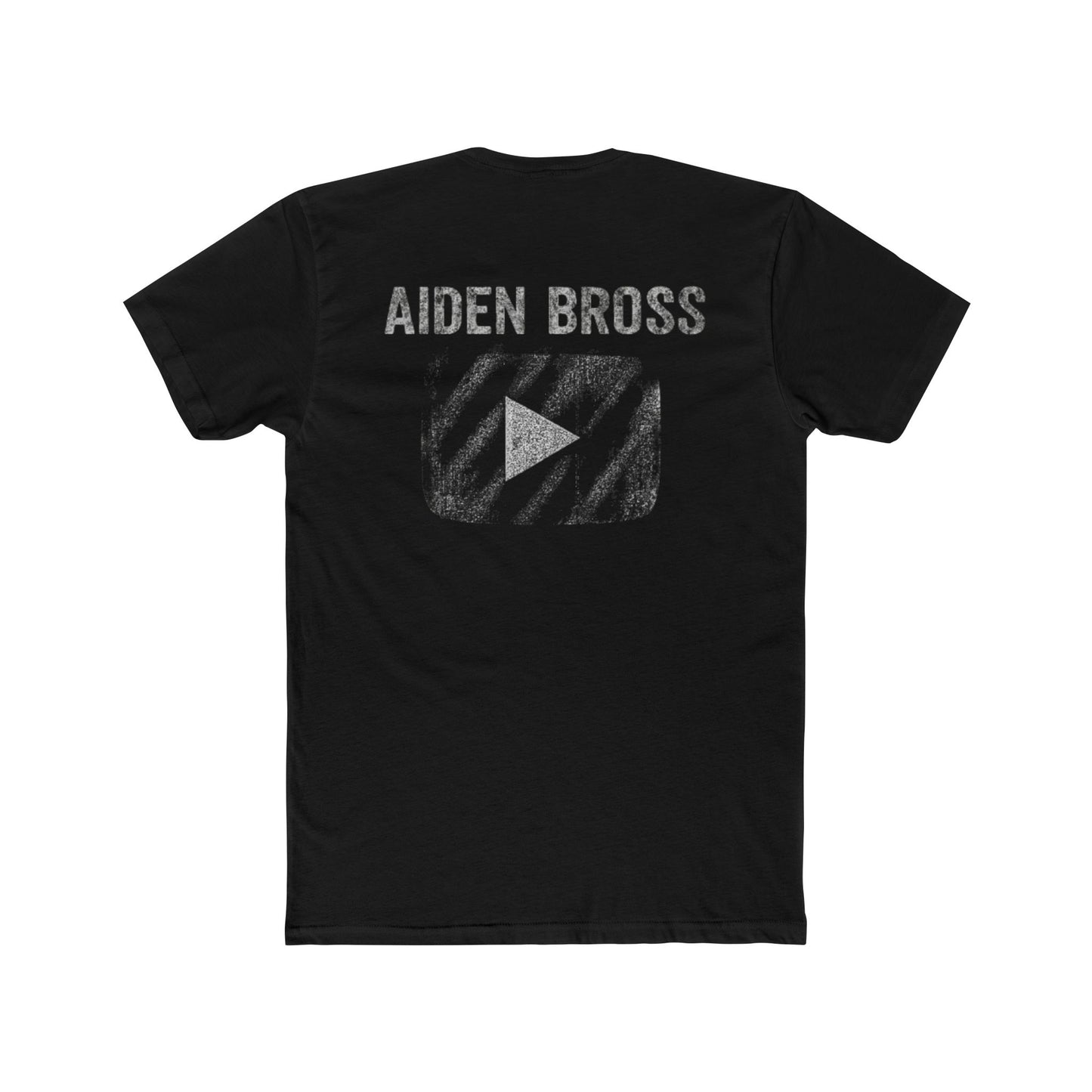 Aiden Bross YT Channel Merch T-Shirt (White / Black)