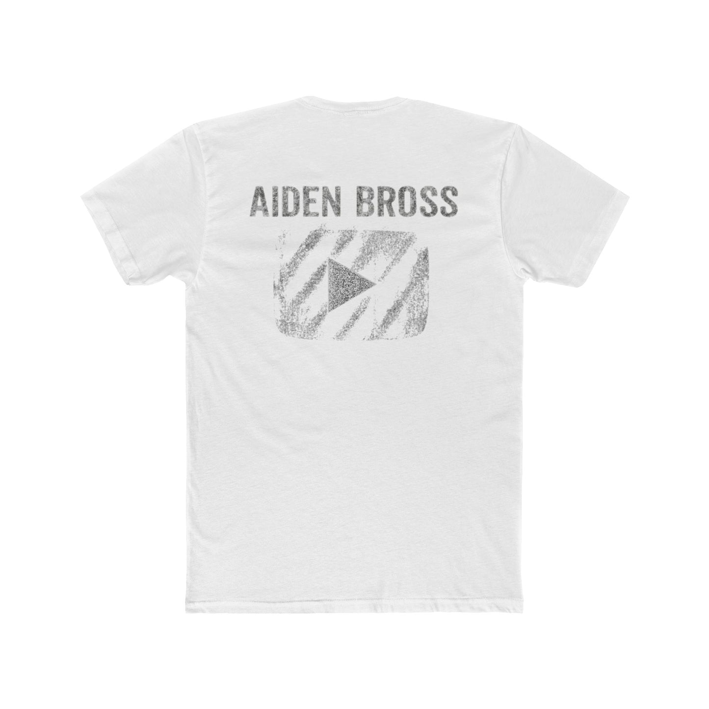 Aiden Bross YT Channel Merch T-Shirt (White / Black)