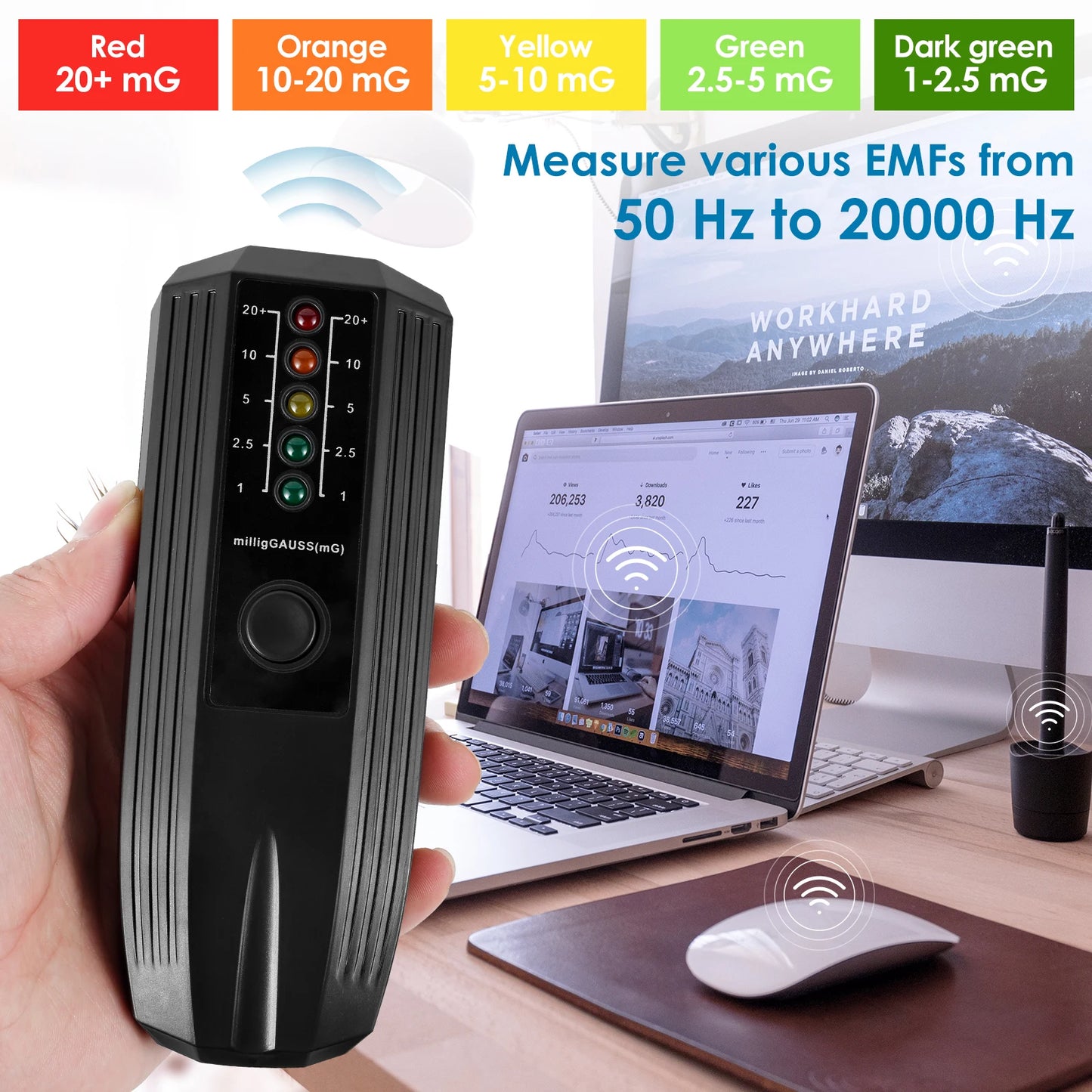 EMF Meter (High Accuracy Paranormal/Radiation Detection Tool) | Bross's Vault