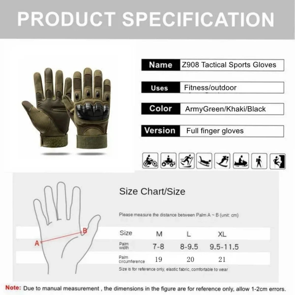 Military Tactical Gloves (Customizable) | Bross's Vault