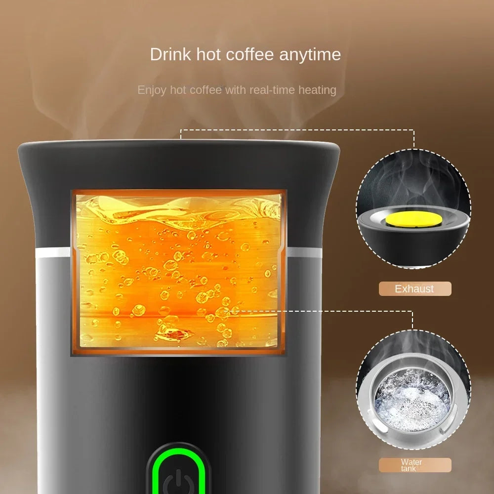 Authentic Portable Wireless Espresso Coffee Maker 3-in-1 Hot & Cold Coffee Machine (Customizable) | Bross’s Vault